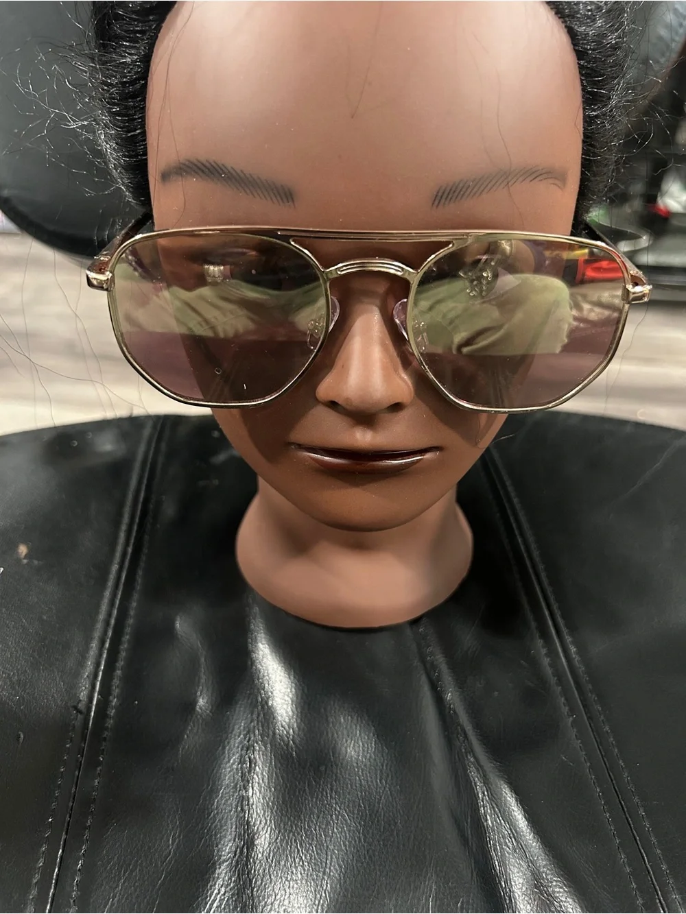 American Eagle Gold Frame Brown Lens Aviator Sunglasses